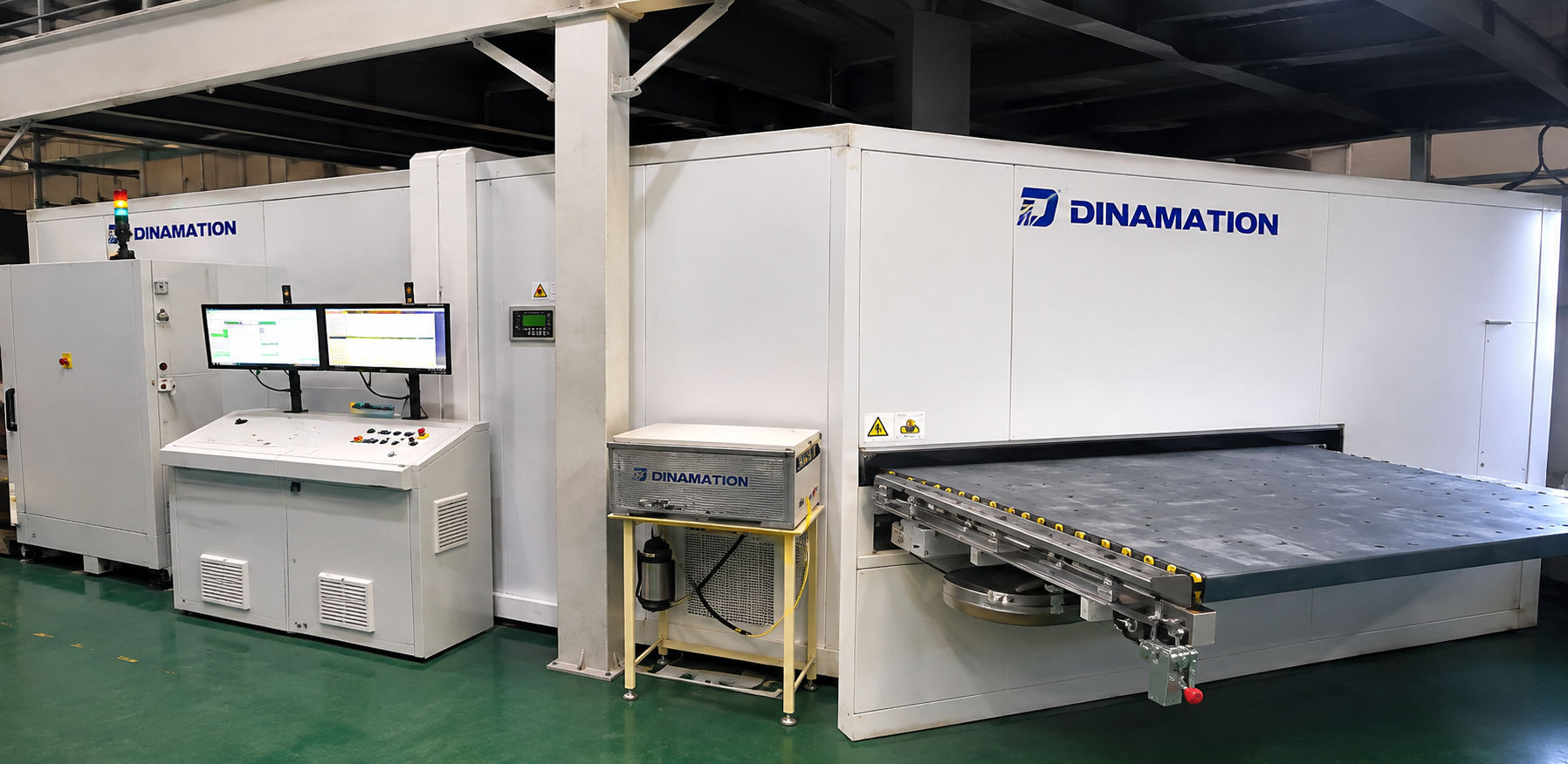 Industrial high speed precision laser ablation line machine