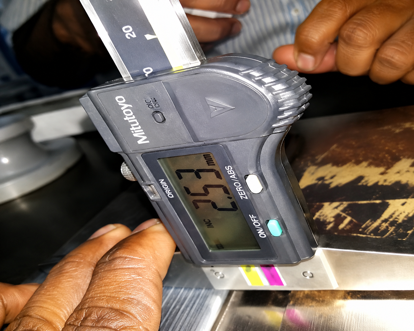 Deposit Height Caliper Measurement